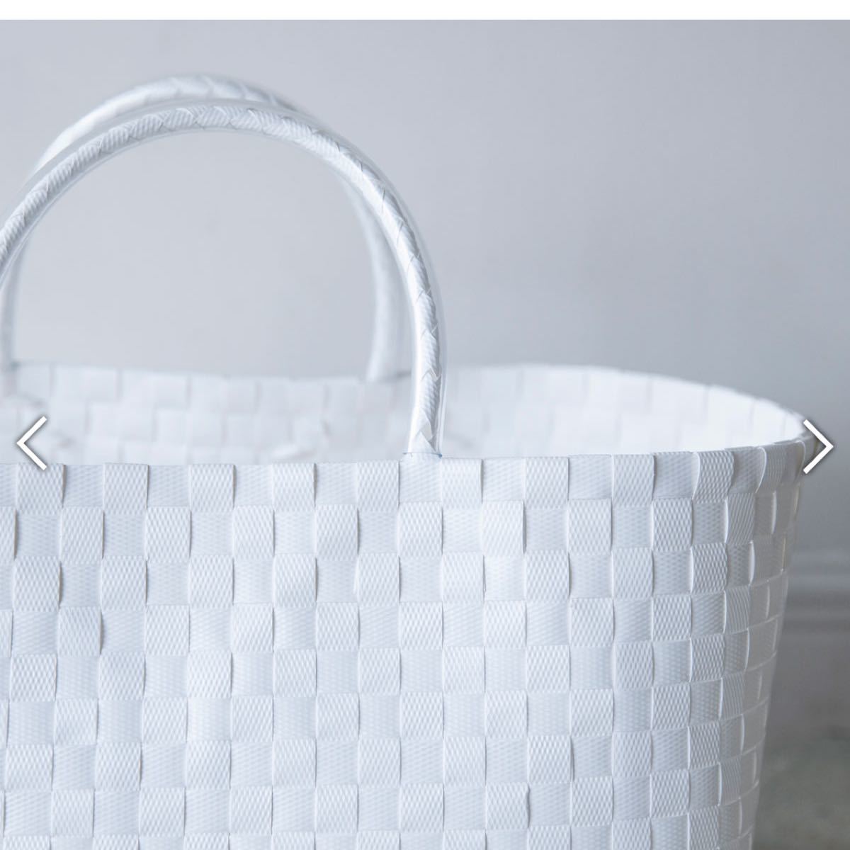 新品 伊藤まさこ weekdays ベトナム かご 白 ミニ 1個 かごバッグ