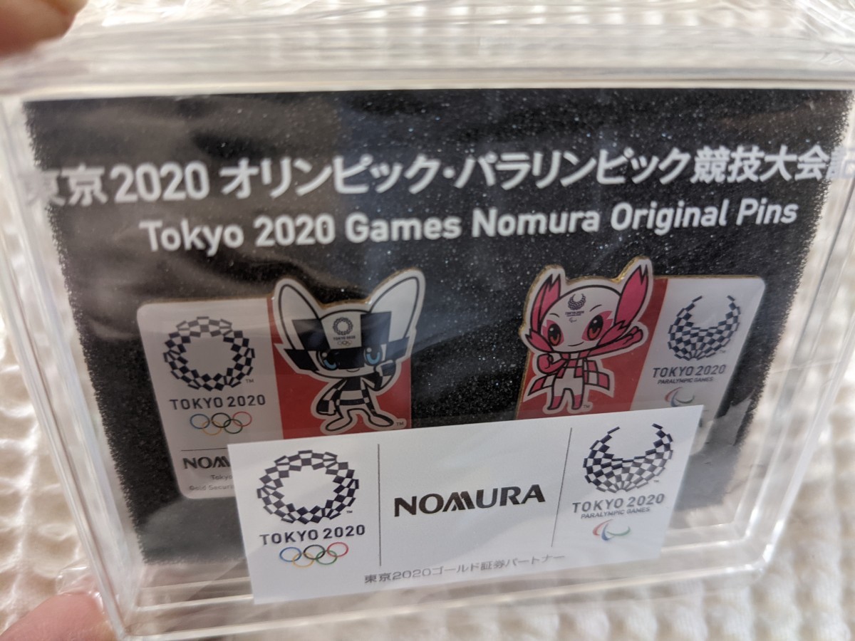 東京2020 オリンピック 野村證券 nomura オリジナルピンバッジ 2個