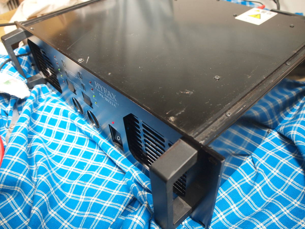 HYFAX 不二音響 PR-8023A パワーアンプ 完動美品【3ヶ月保証 】｜Yahoo