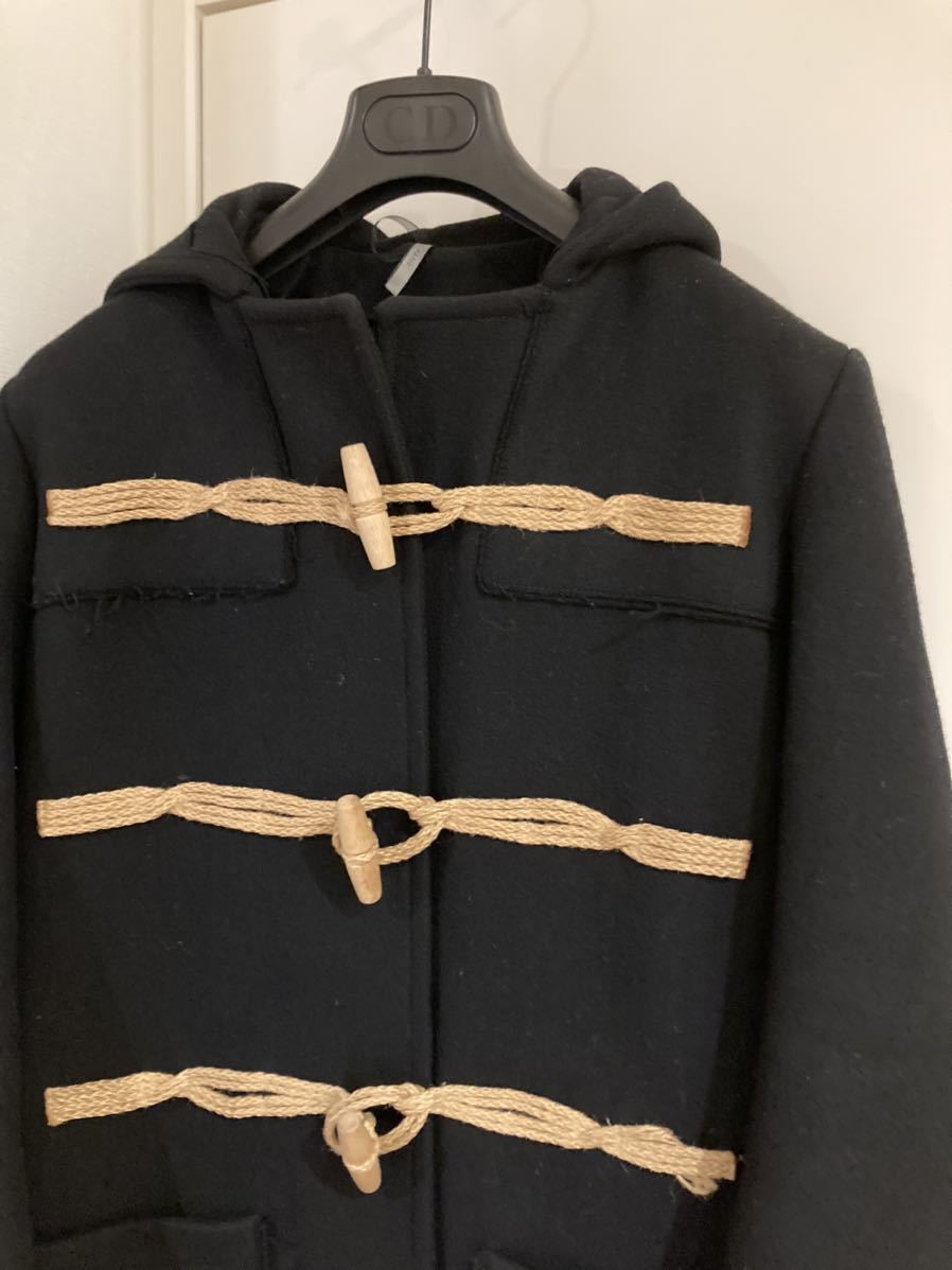 美品 ディオールオム 06AW ダッフルコート 黒 44 エディスリマン BEE