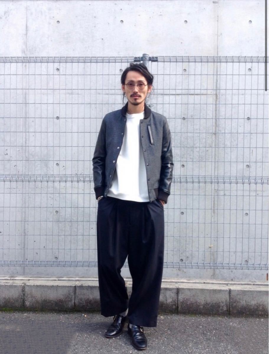 定価33000円 アーバンリサーチiD メルトンラムレザースタジャン S