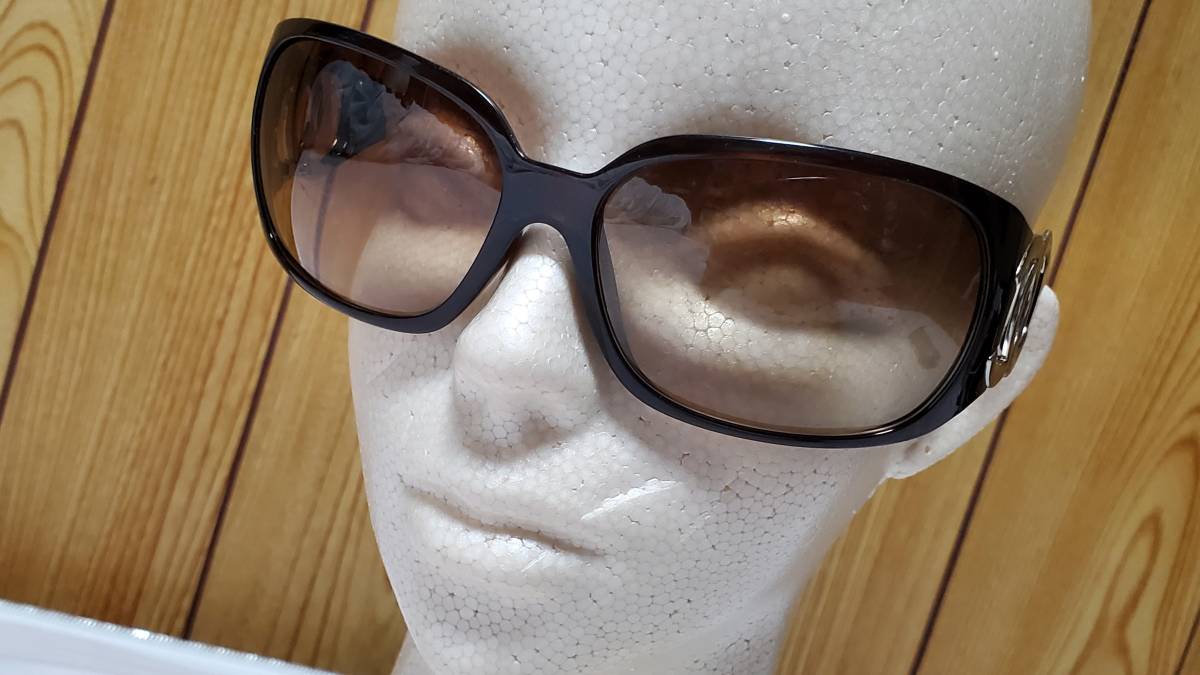 正規 浜崎あゆみ着 シャネルCHANEL ココマークロゴ サングラス 濃茶 CC