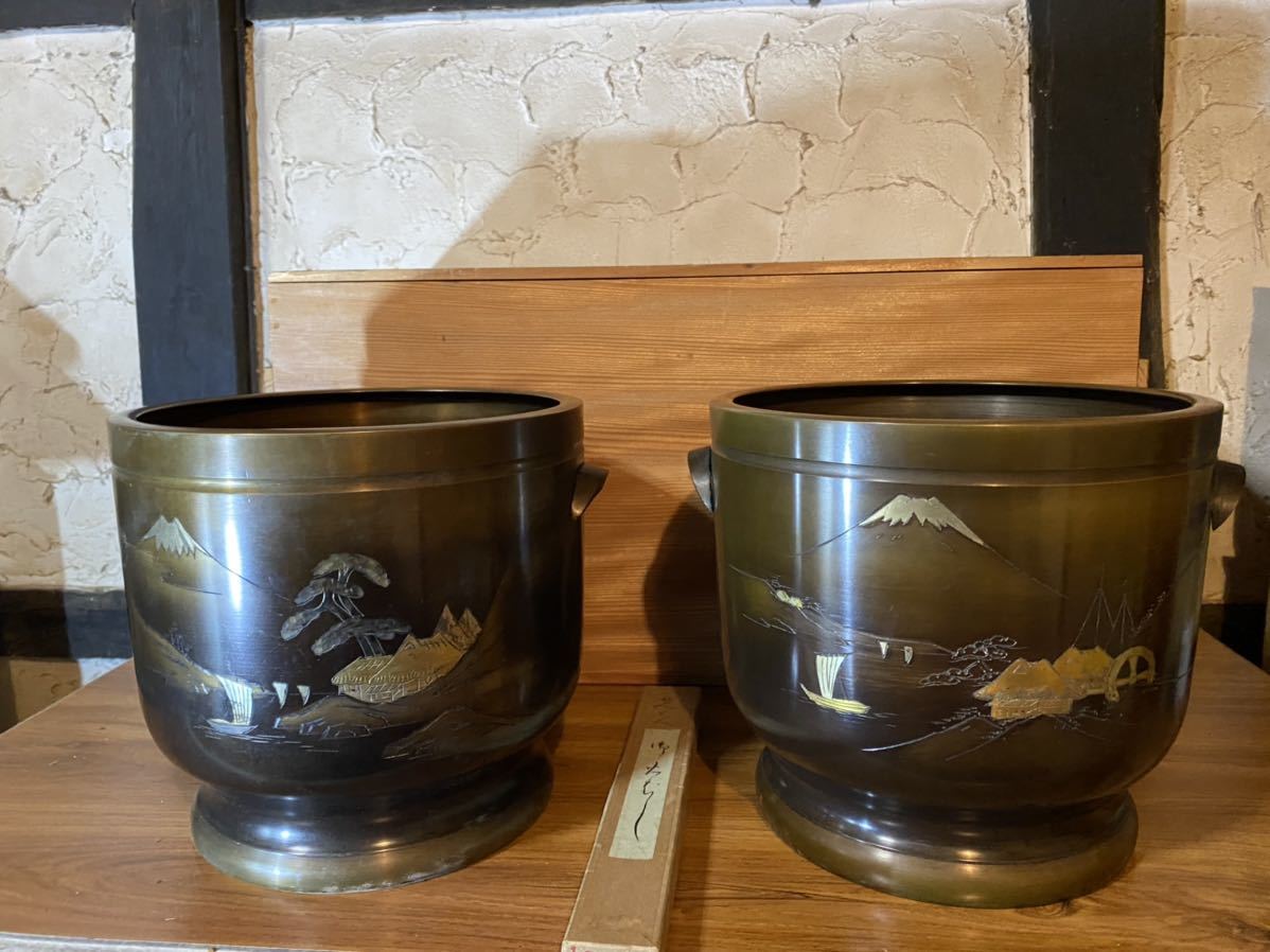 Yahoo!オークション - 真鍮製 火鉢