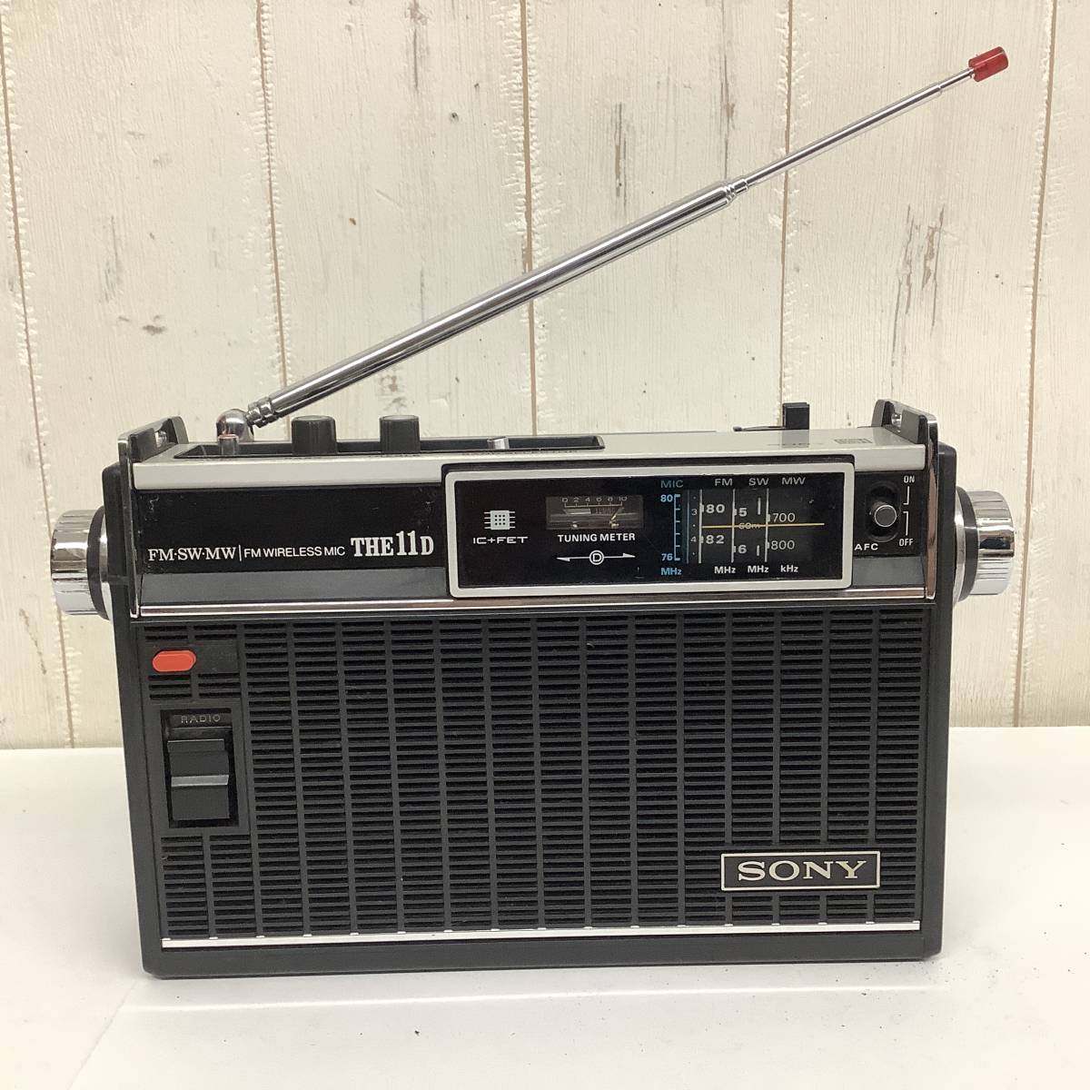 Yahoo!オークション - 昭和レトロ 当時物 SONY ソニー ICF-1100D ソリ