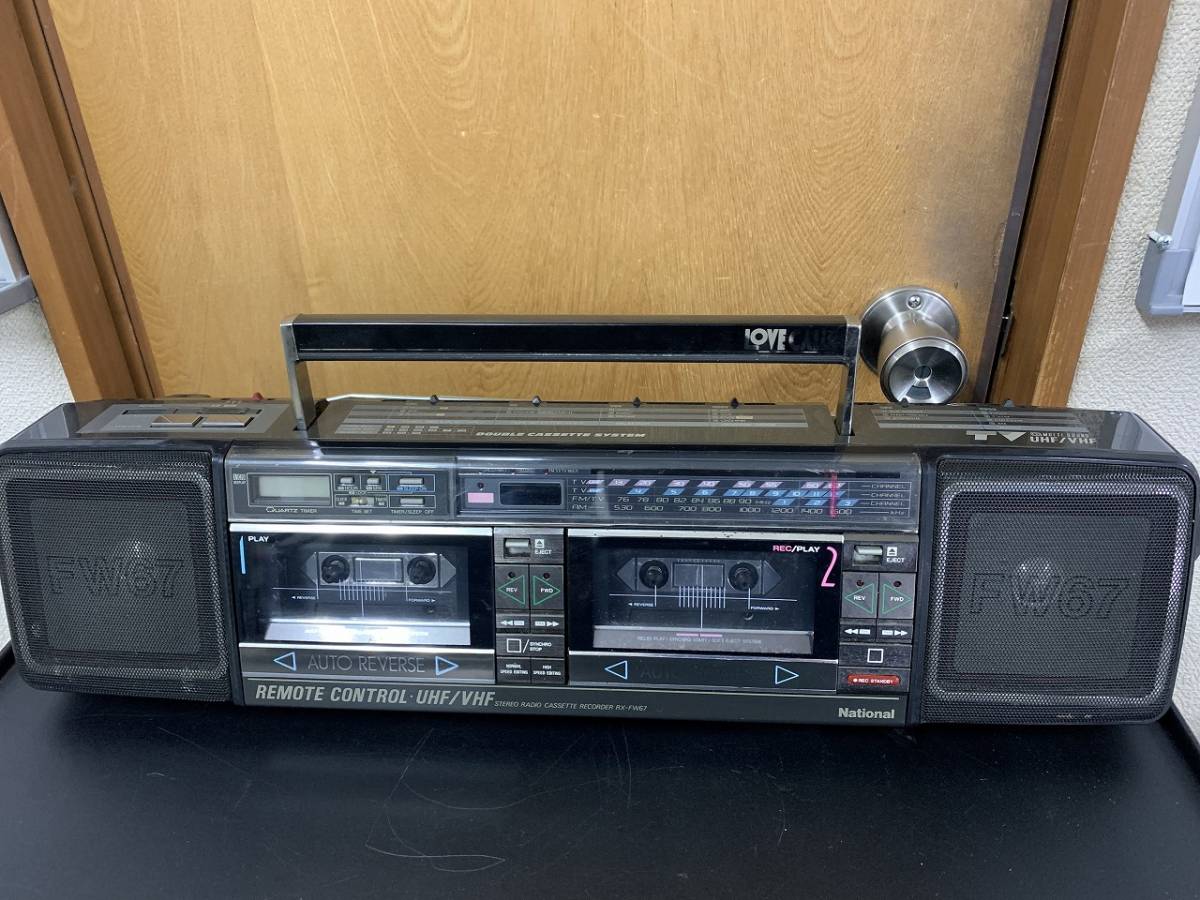 Yahoo!オークション - National ナショナル RX-FW67 ダブルラジカセ ラ