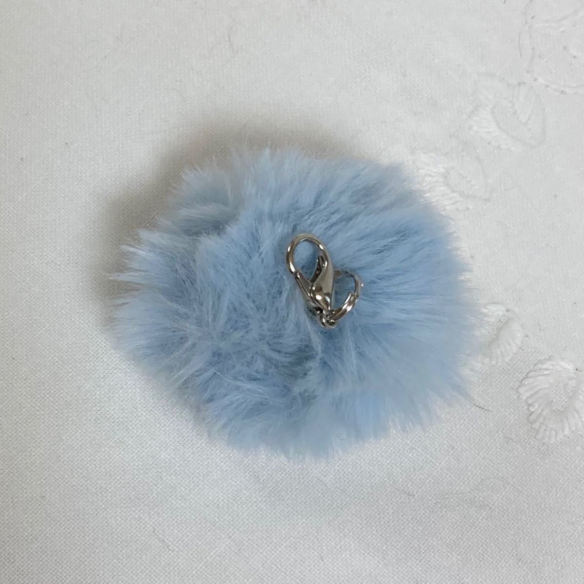 イニシャルキーホルダー レジン ハンドメイド 雪の結晶 氷 バック