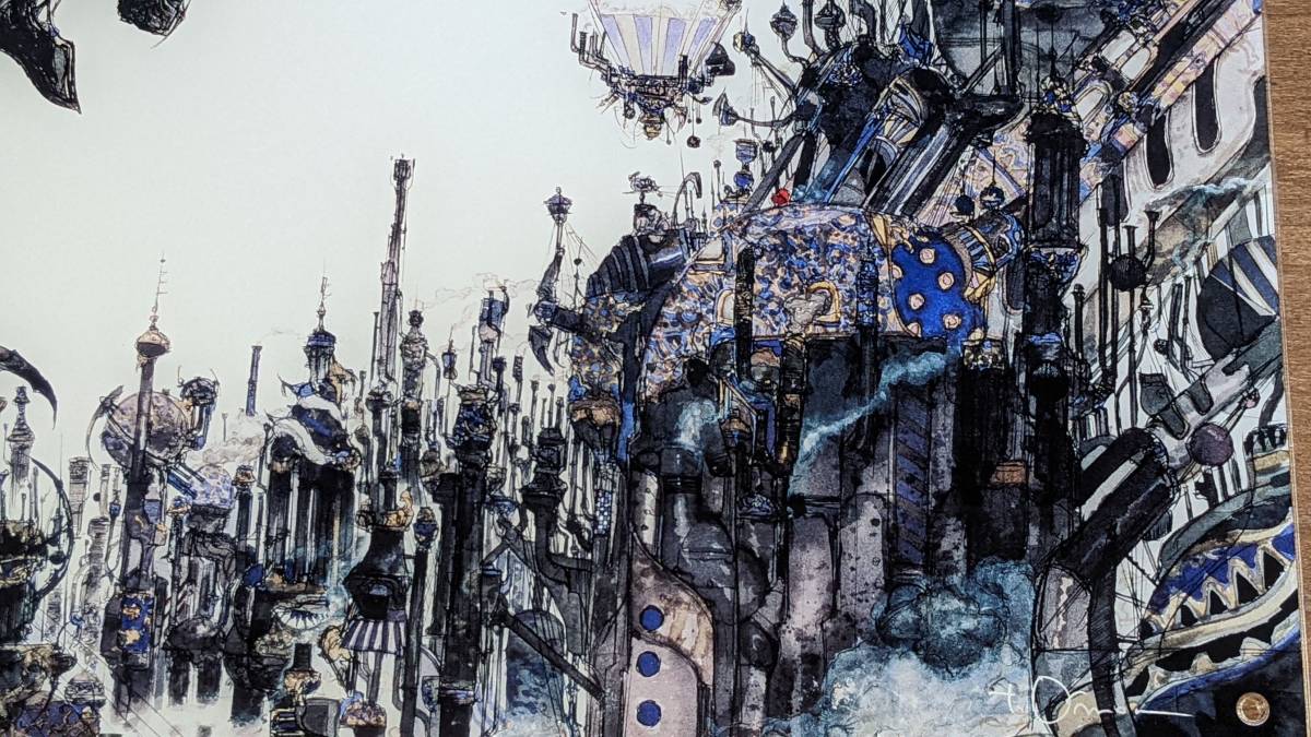 ファイナルファンタジーⅥ 天野喜孝A3 アクリルプレート街