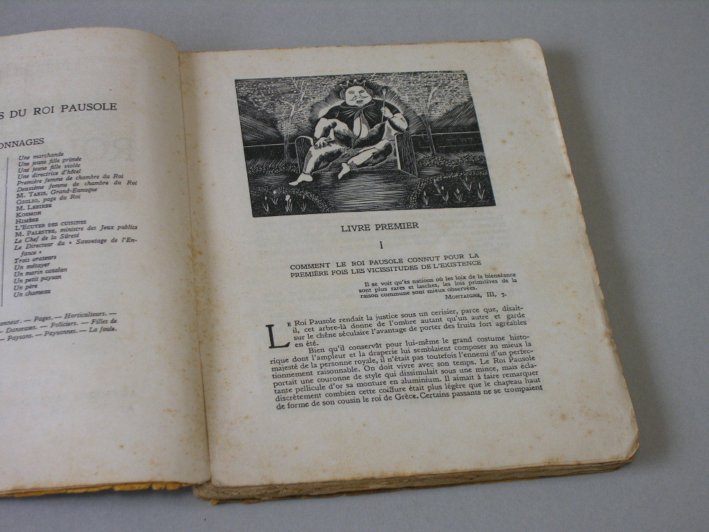 ポーゾル王の冒険」（1925年12月・初版) 藤田嗣治によるオリジナル木口
