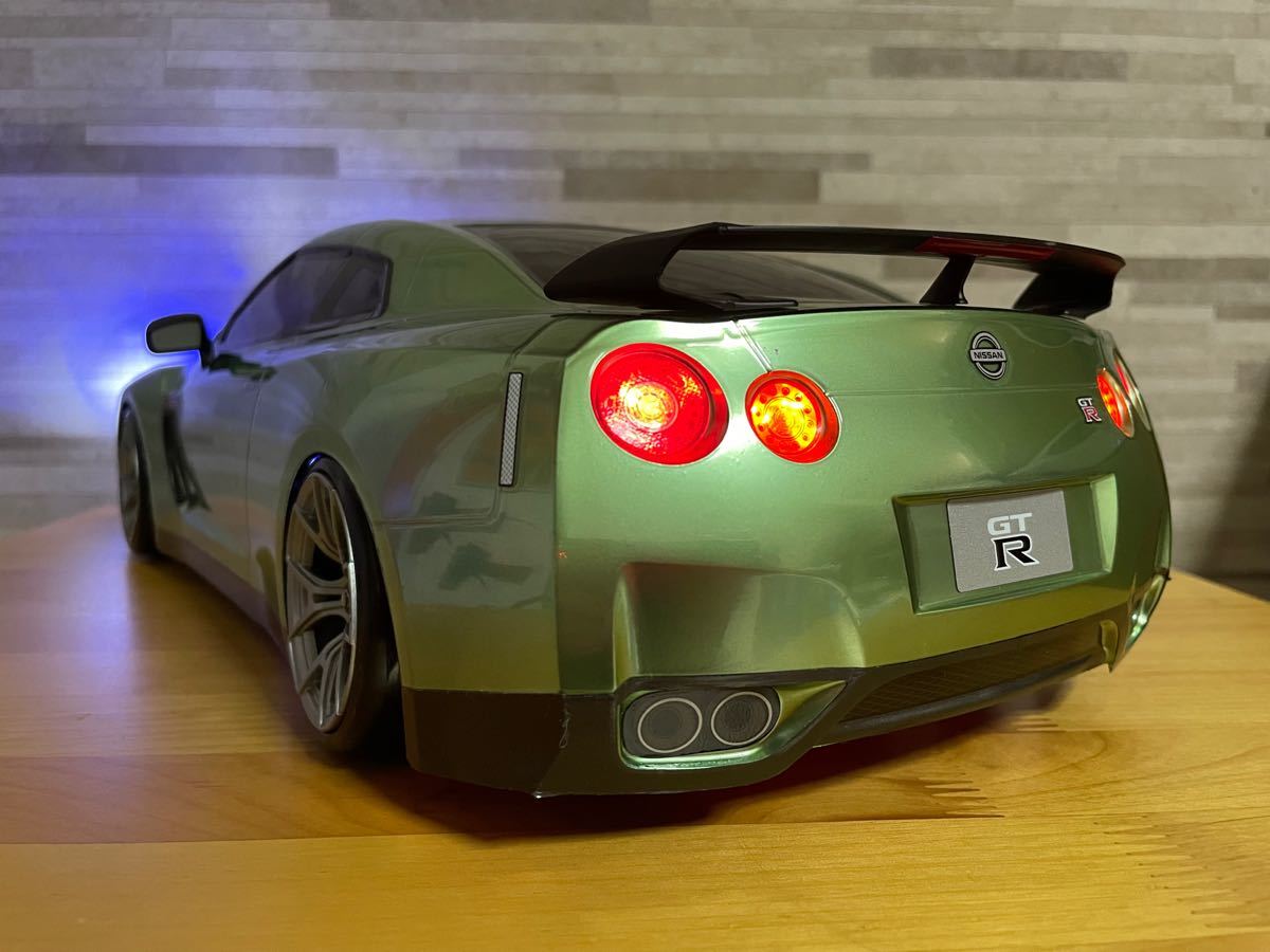 タミヤ 日産 GTR R35 1/10 ラジコン カー ボディ ミレニアムジェイド