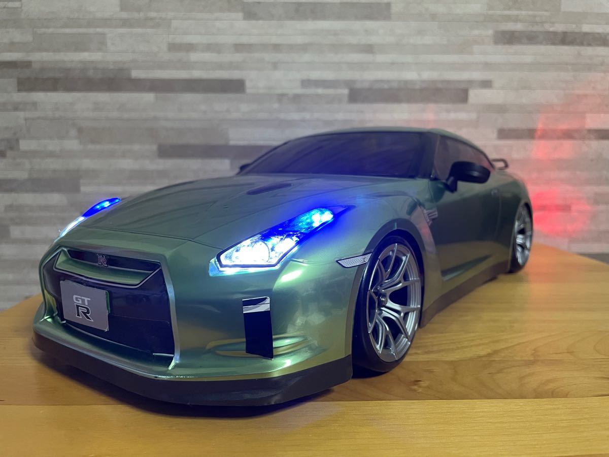 タミヤ 日産 GTR R35 1/10 ラジコン カー ボディ ミレニアムジェイド