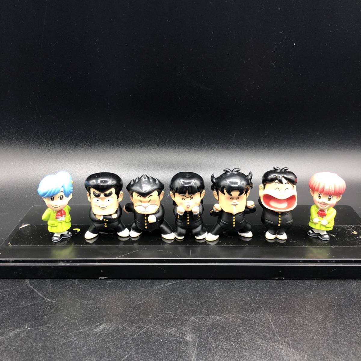 Yahoo!オークション - 激レア ハイスクール 奇面組 7種 ソフビ ミニフ
