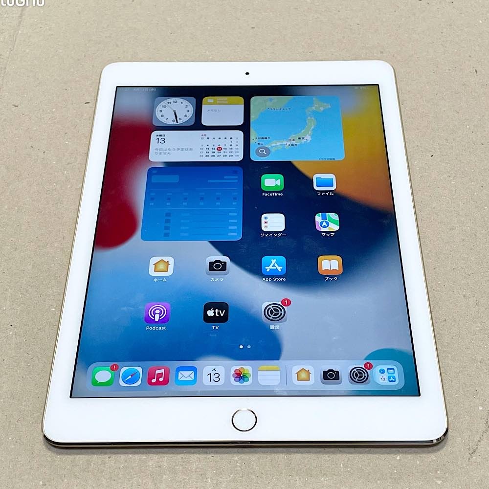 バッテリー86 1% 充電276回 iPad Air 2 64GB ゴールド docomo 超美品に
