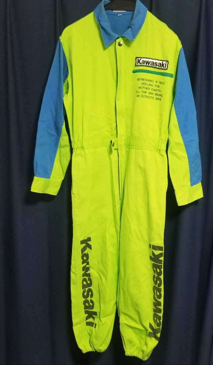 Yahoo!オークション - カワサキ メカニック ツナギ ライムグリーン 検)