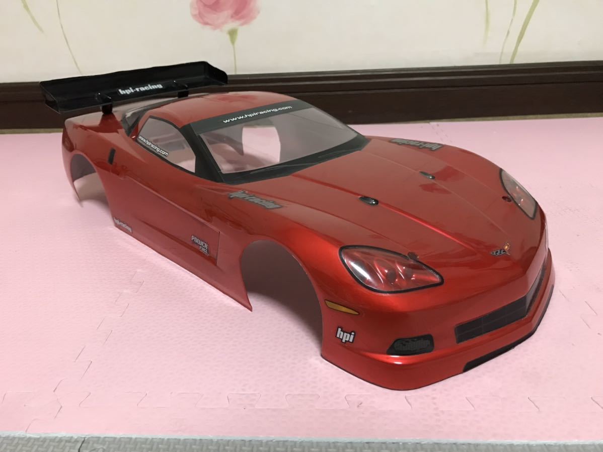送料無料 1/10 シボレー コルベット ラジコン ボディ HPI CHEVROLET