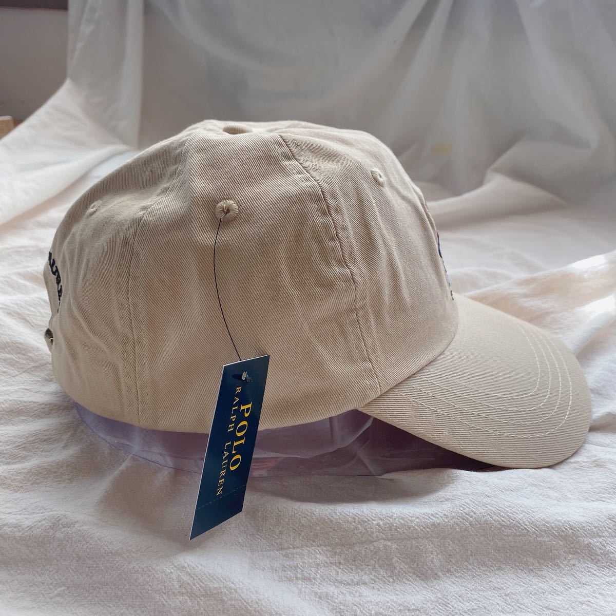 ポロラルフローレン ポロベアキャップ ベージュユニセックス帽子 USA