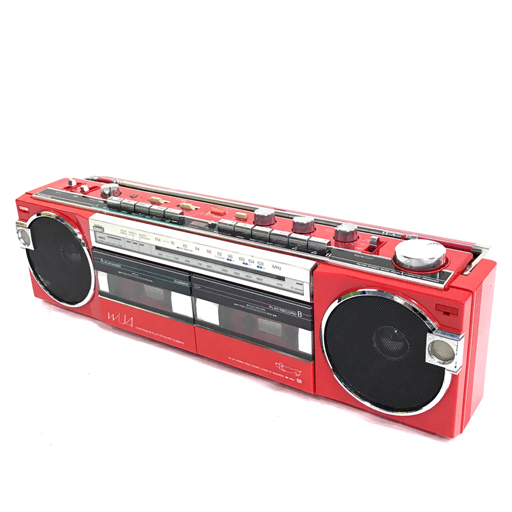 Yahoo!オークション - 1円 SANYO MR-WU4 ダブルラジカセ レッド 通電確