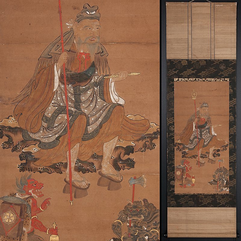 Yahoo!オークション - 【五】古仏画 修験道 役小角 役行者 前鬼 後鬼