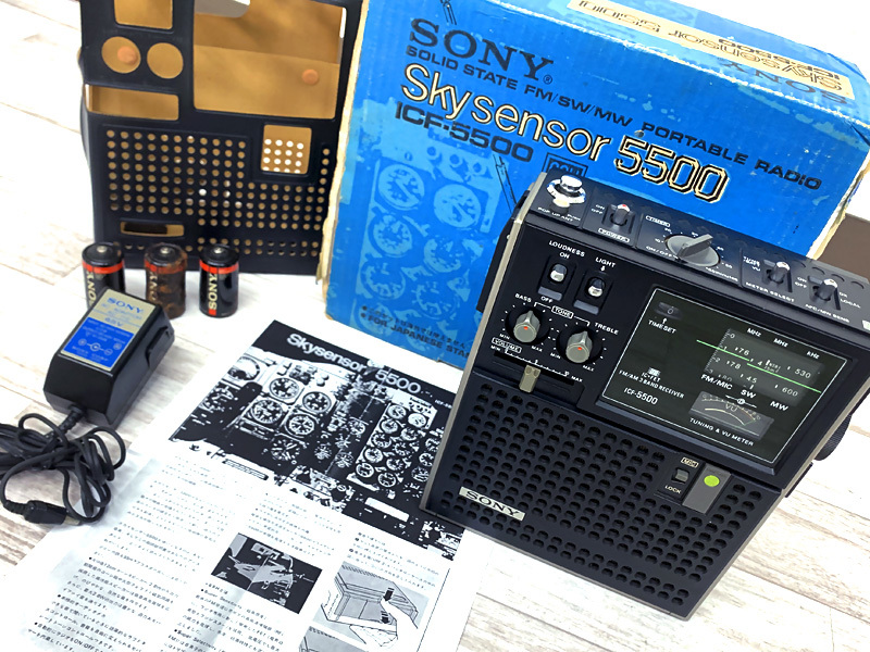 Yahoo!オークション - SONY ICF-5500 スカイセンサー BCLラジオ 付属