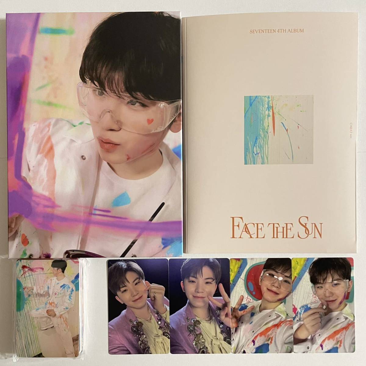SEVENTEEN ウジ FACE THE SUN カラット盤 バインダー トレカ 28枚
