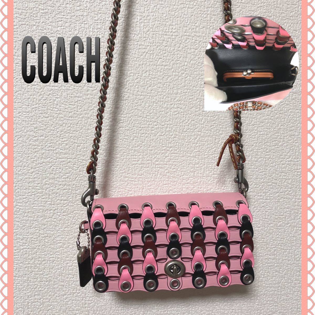 極美品】COACH コーチ バッグ ショルダーバッグ ディンキアー