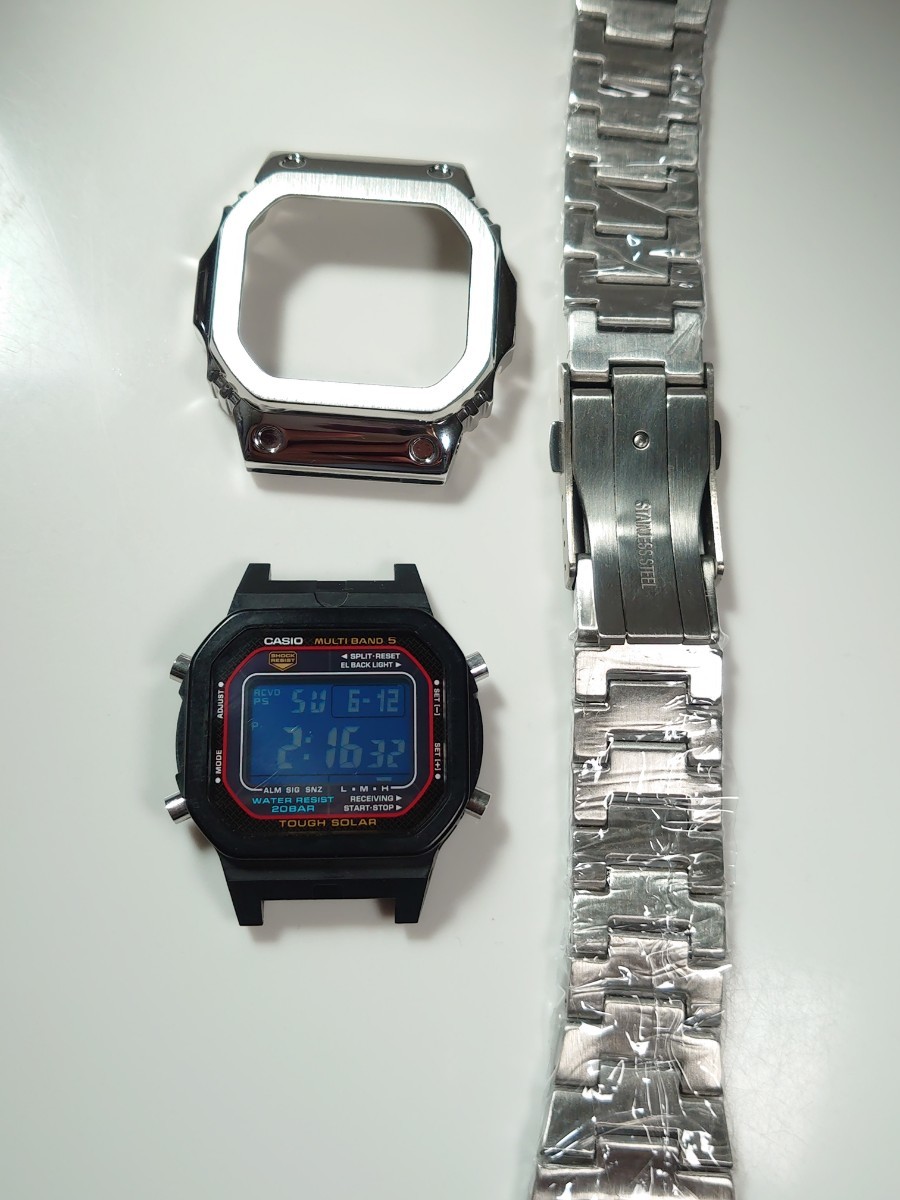 G-SHOCK GW M5600 電波ソーラー カシオ CASIO フルメタル 青反転
