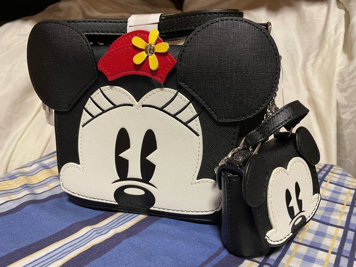 上海ディズニー ミニー ショルダーバッグ 未使用 ちびポーチ ミッキー