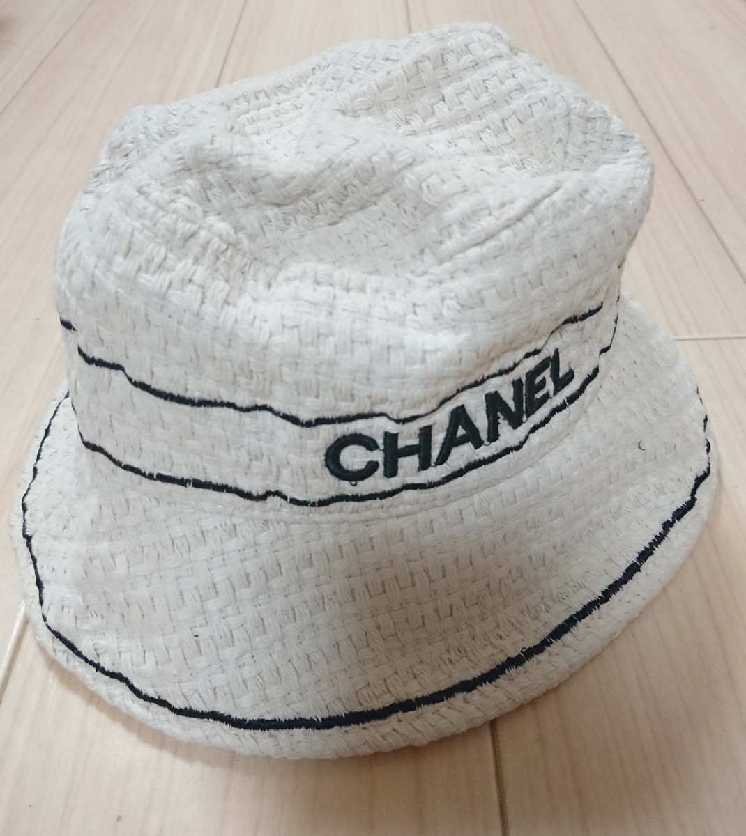 新品未使用 CHANEL シャネル 白 バケットハット ハット タグ付き