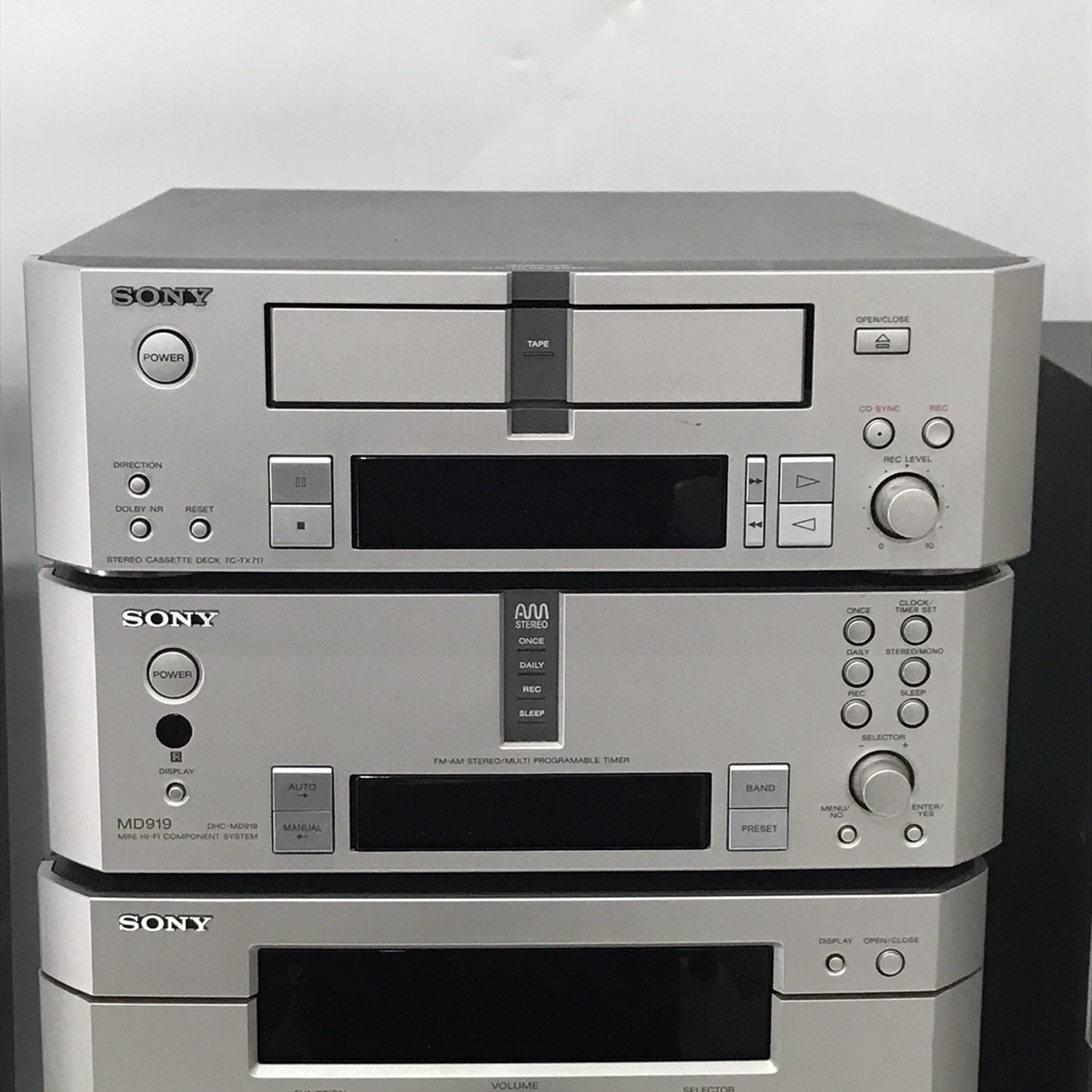 Yahoo!オークション - SONY DHC-MD919 システムコンポ スピーカー付 付