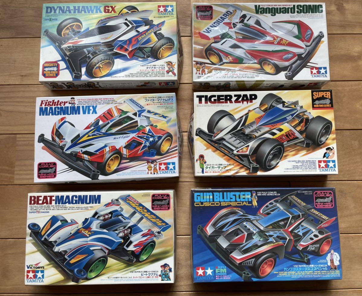 Yahoo!オークション - ミニ四駆 6台まとめて 旧キット 未組立 タミヤ
