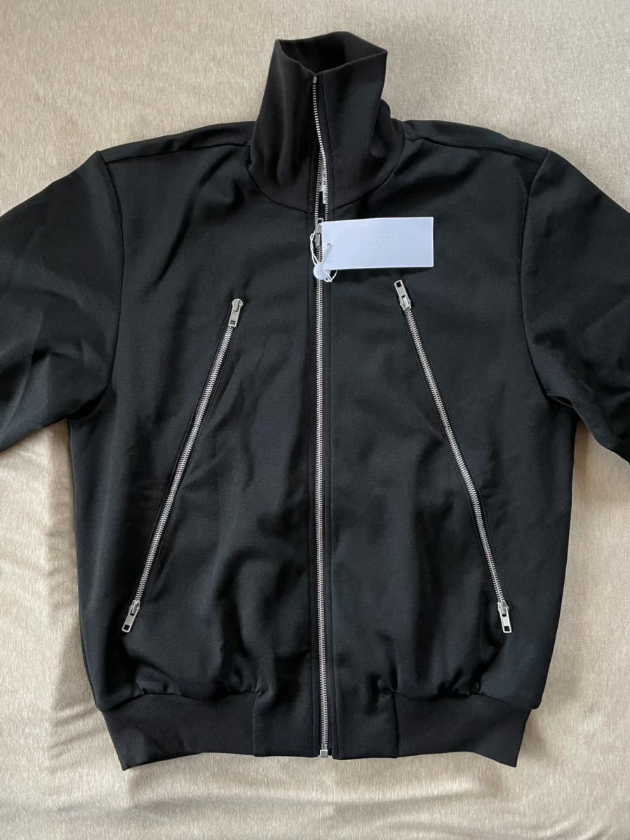 黒48新品 メゾンマルジェラ八の字 スウェット トラックジャケット