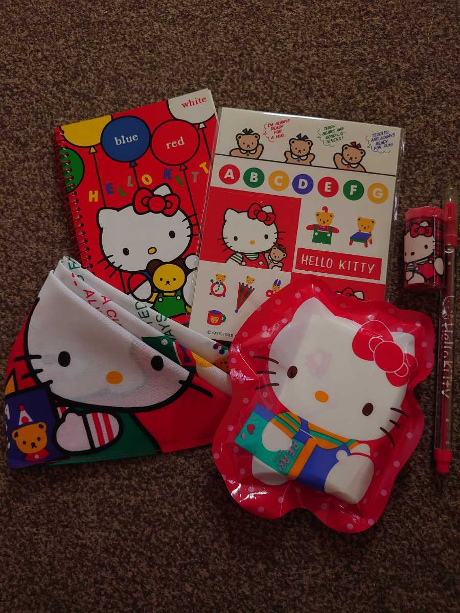 Yahoo!オークション - サンリオ ハローキティ 昭和レトロ 文房具セット