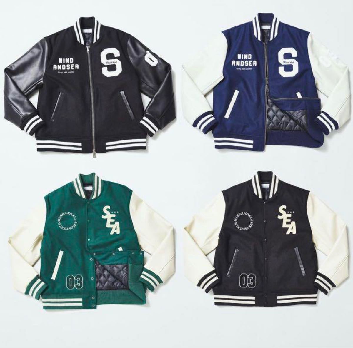 新品】wind and sea 3周年 スタジャン グリーン XL｜Yahoo!フリマ（旧