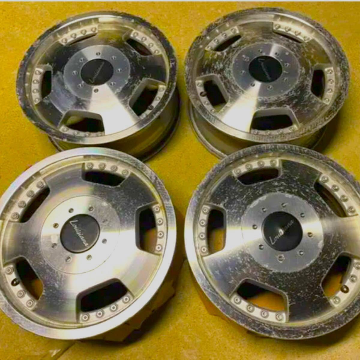 ディッシュホイール 4本セット 15インチアルミ ワゴンRムーヴタント