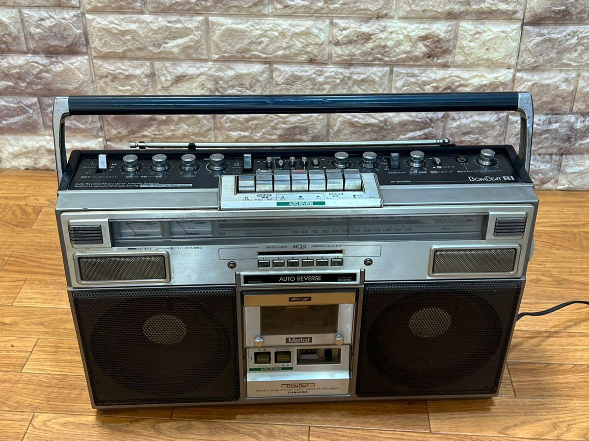 Yahoo!オークション - 東芝ラジカセ 昭和レトロ TOSHIBA RT-9100SM ス