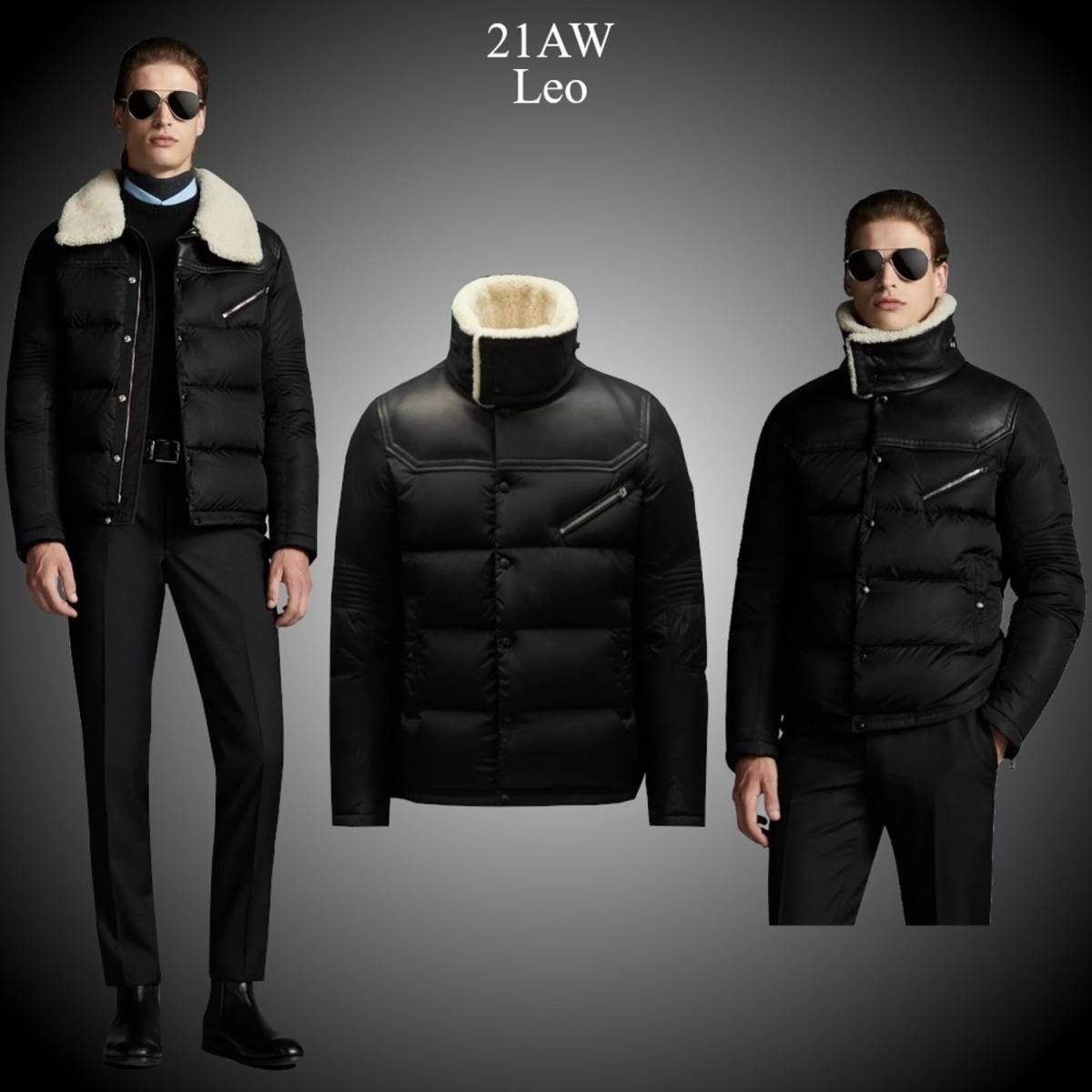 ムートン×レザー×ナイロンの傑作 17-18AW モンクレール 100％正規新品