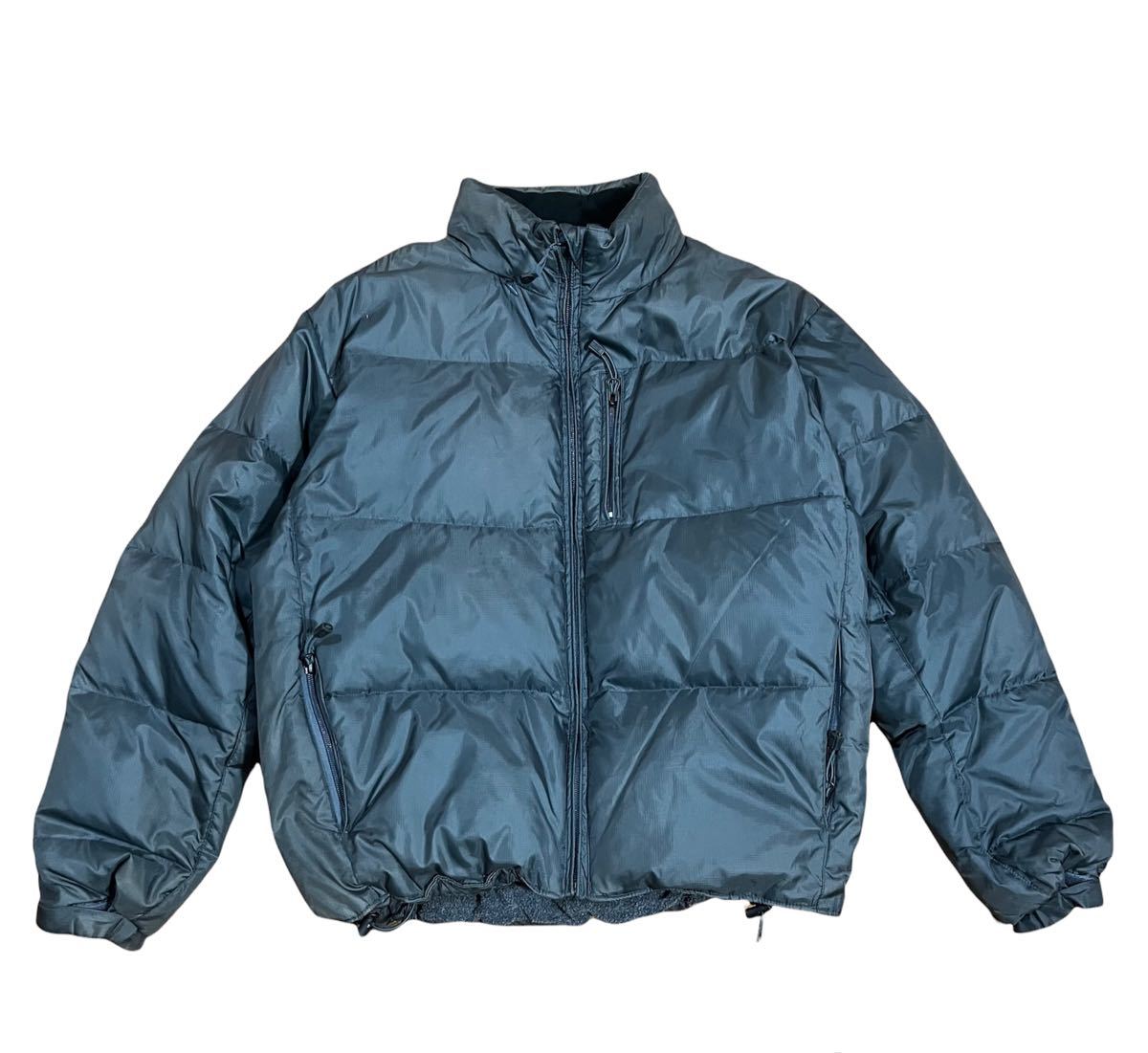 90s USA OLD GAP ギミックダウンジャケット S グレー系 入手困難