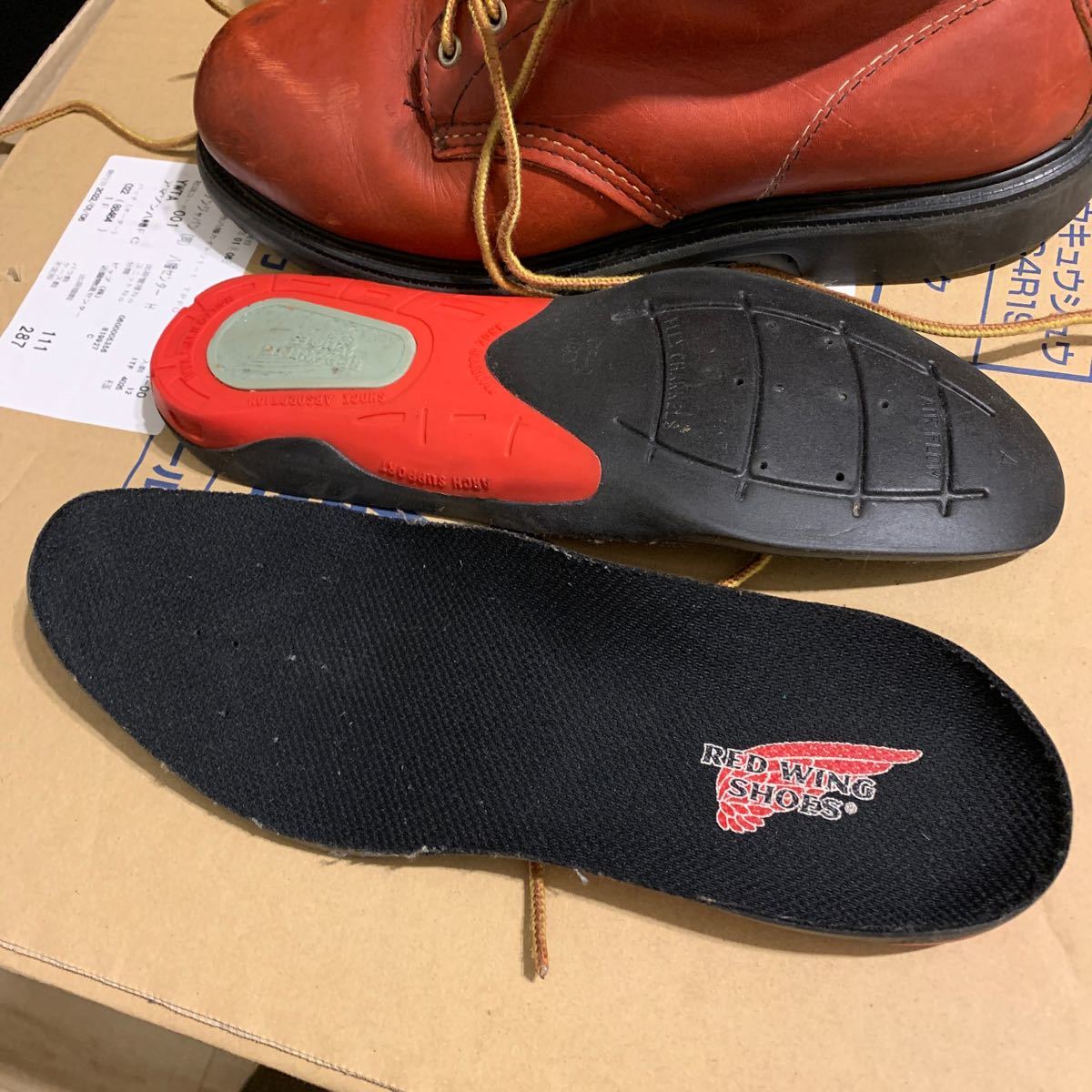 レッドウィング RED WING 希少 ANSI Z41 PT91モデル 羽タグ 美品 本革