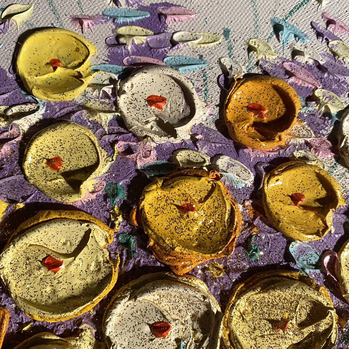 秀作 手書き油絵 立体花瓶の花 額付 絵画 インテリア 油彩画｜Yahoo