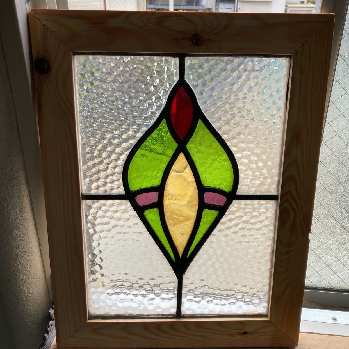 12S-21 アンティークステンドグラス/1920-1930/イギリス/英国 8s-52