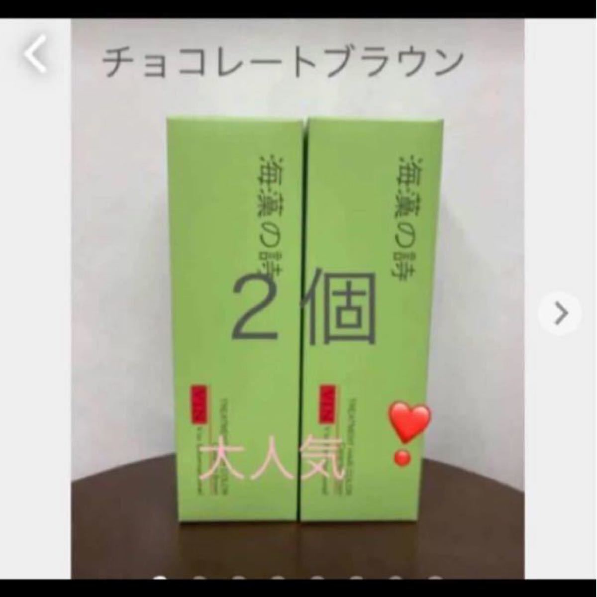 海藻の詩 チョコレートブラウン200gカラートリートメント×2 個セット