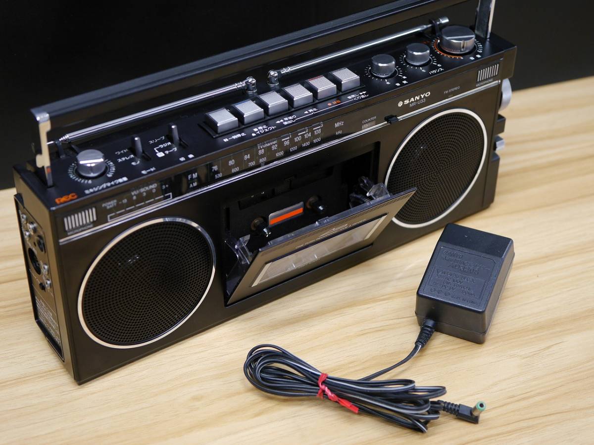 Yahoo!オークション - SANYO MR-U33 FM/AMラジオカセットレコーダー 昭