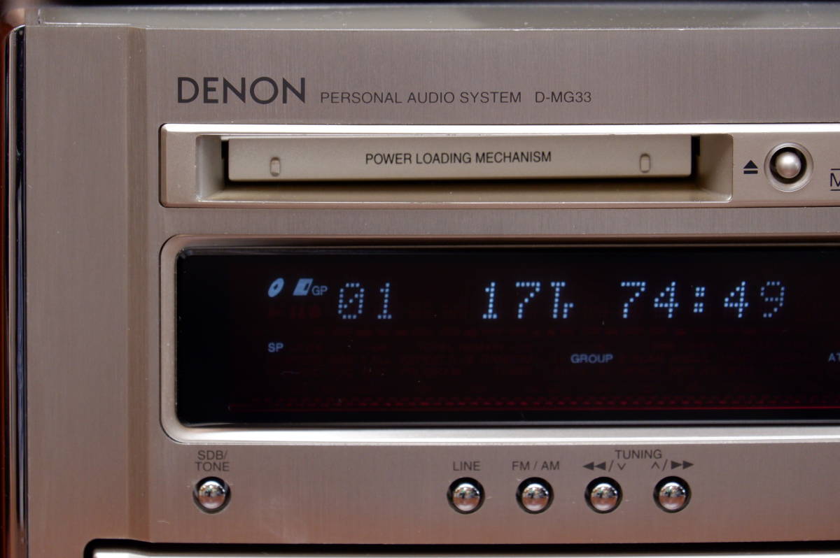 Yahoo!オークション - DENON D-MG33 CD/MD/TUNER/AMP ミニコンポ +スピ