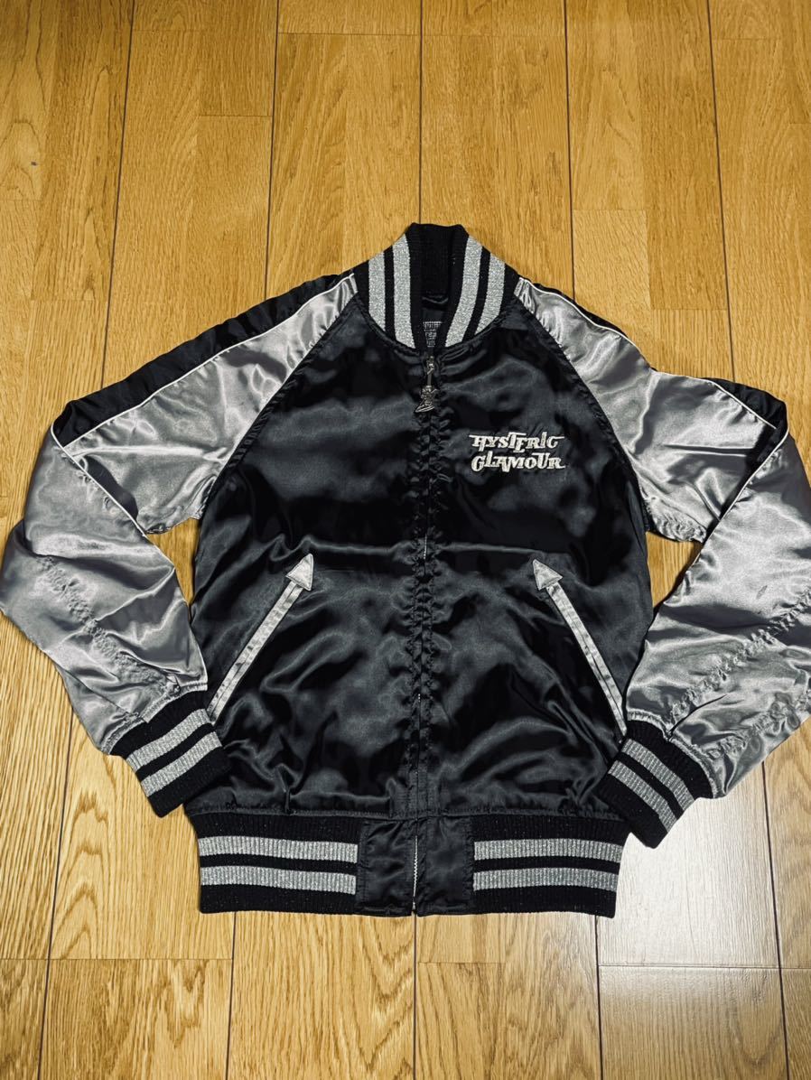 ヒステリックグラマー バイクガール ベロア スカジャン 髑髏 ギャル男