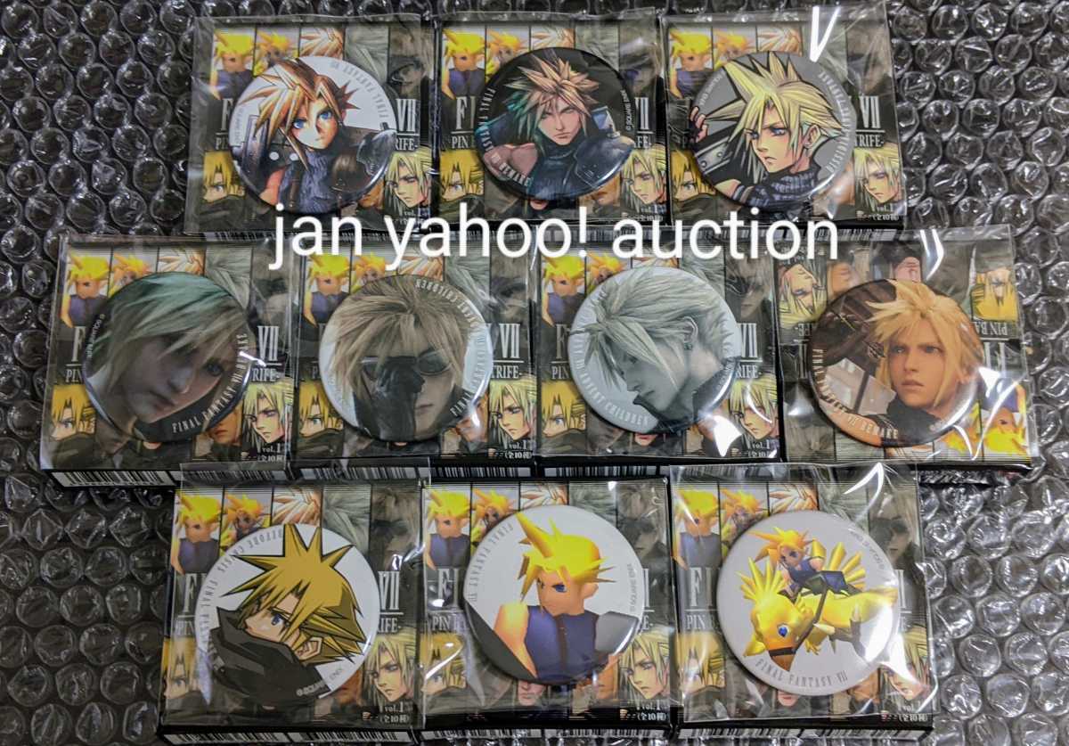ファイナルファンタジー7 JR東海 クラウド 缶バッジ 10点 セット
