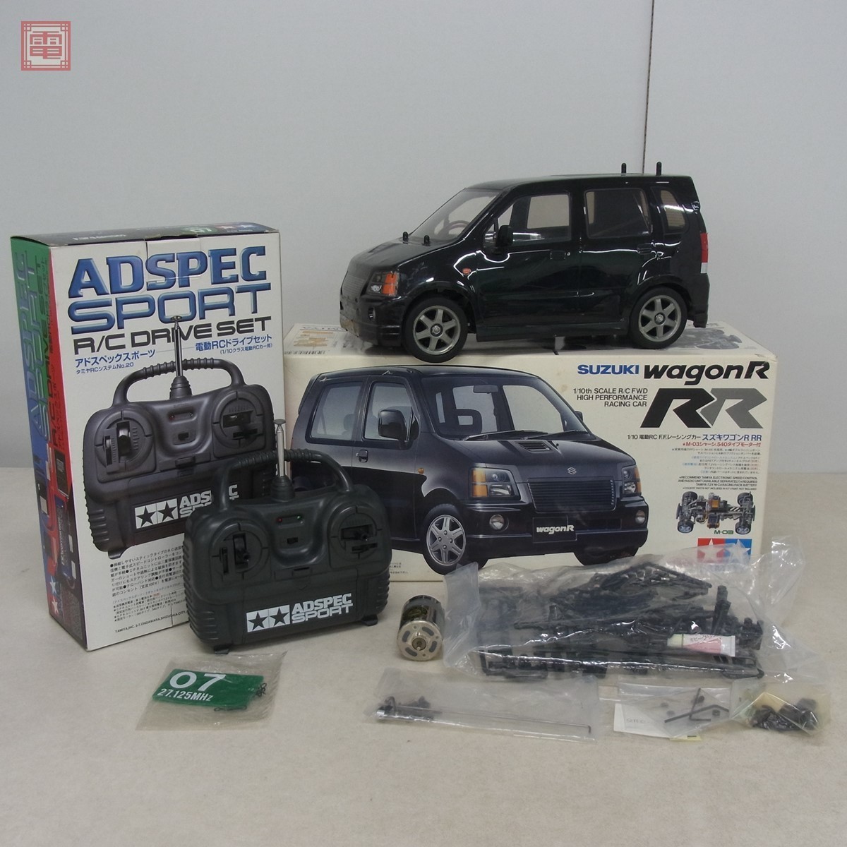 Yahoo!オークション - 組立済 タミヤ 1/10 スズキ ワゴンR RR M-03+プ