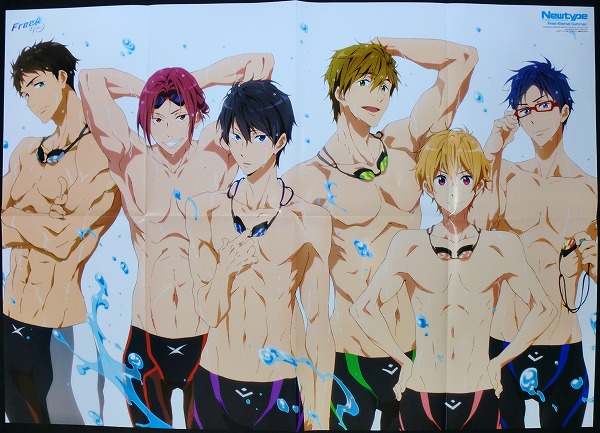 Yahoo!オークション - Free 特大ポスター 山崎宗介 松岡凛 七瀬遙 橘真