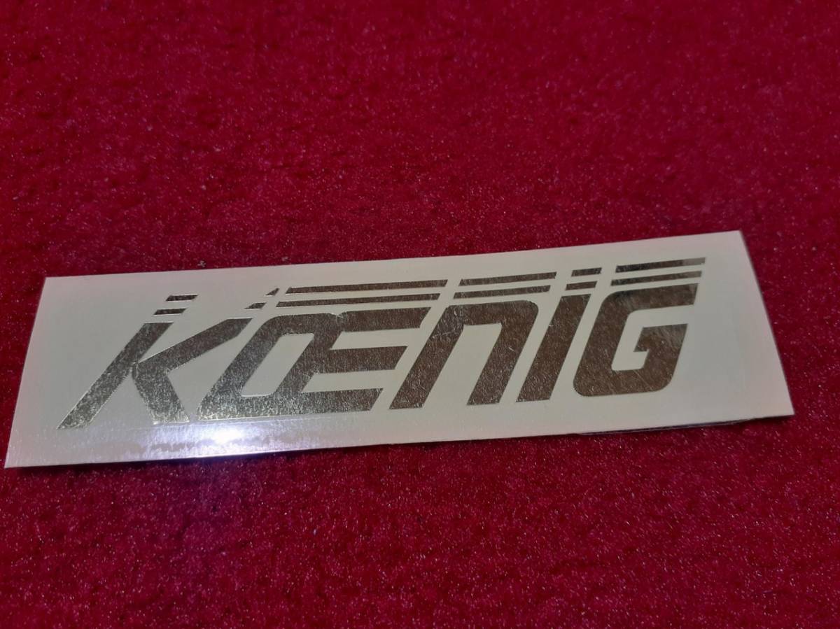 Yahoo!オークション - ケーニッヒステッカー メッキゴールド フェラー