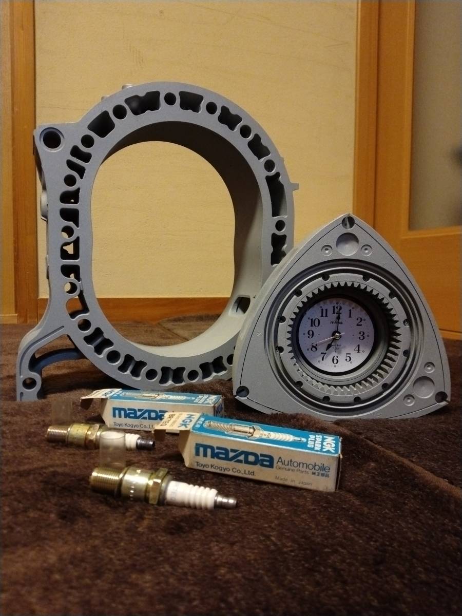 マツダ ロータリーエンジン RX-7 FD3S【13B】時計 サビ止め処理 メッキ