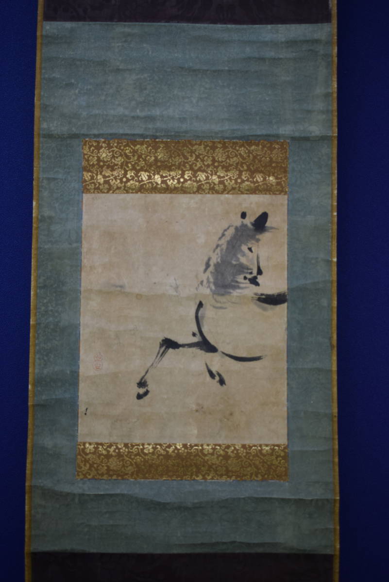 模写/伝/渡辺華山/雉子図/布袋屋掛軸HH-870 模写/伝/渡辺華山/雉子図