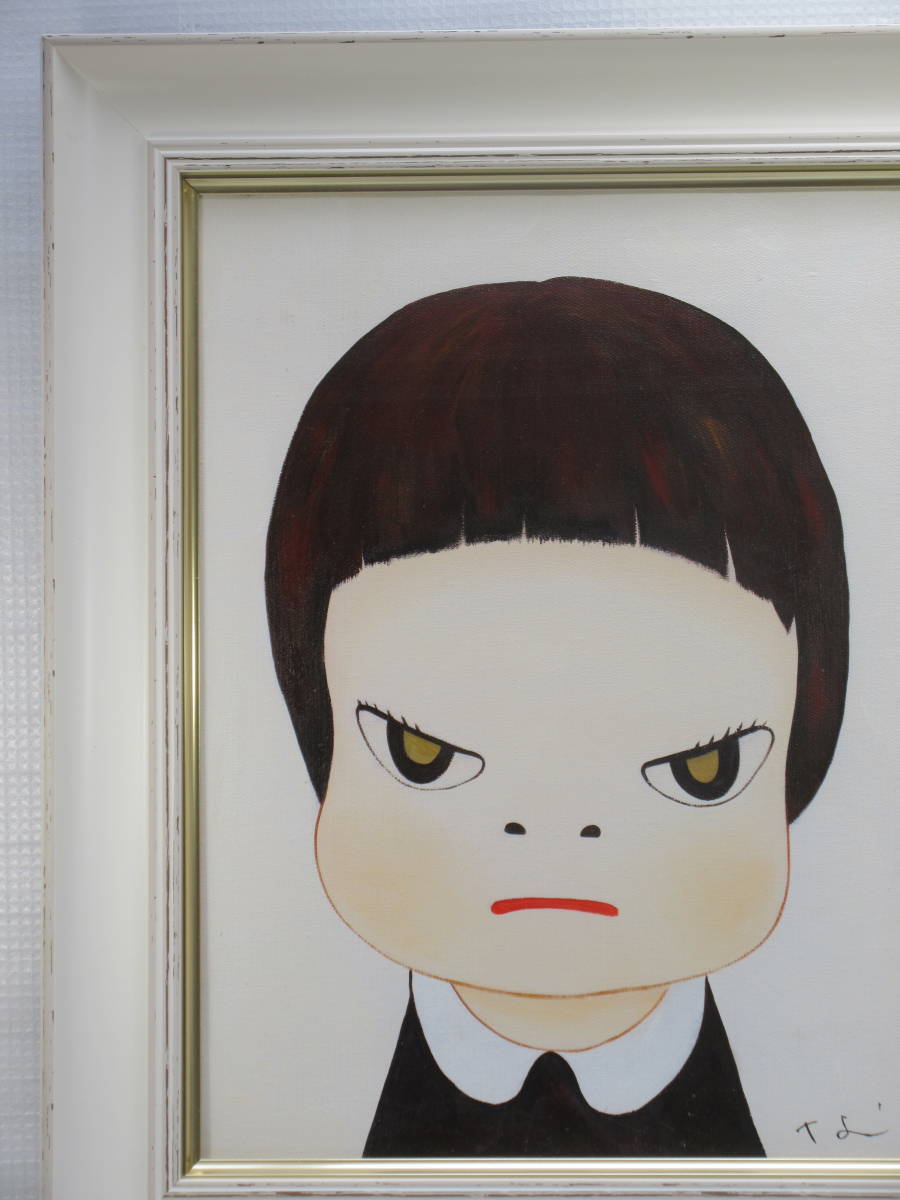 Yahoo!オークション - 奈良美智/油彩 女の子 /表サイン・裏面サイン /